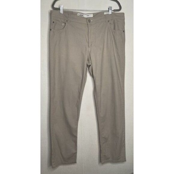 NWOT Brax Beige Feel Good Straight Leg Pants Mens 40X32 Cooper Fancy Preppy - Picture 1 of 10
